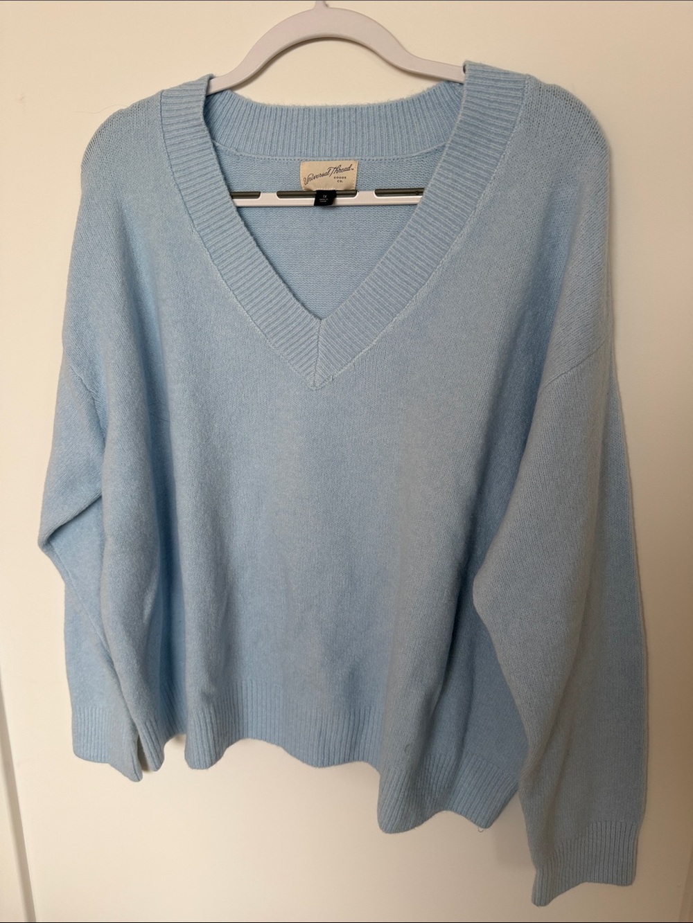 Light Blue V-Neck Sweater